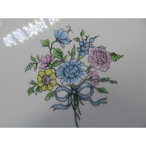 Tabletops Unlimited Victorian Bouquet 7" Dessert Bread Plate VGC - Picture 2 of 7